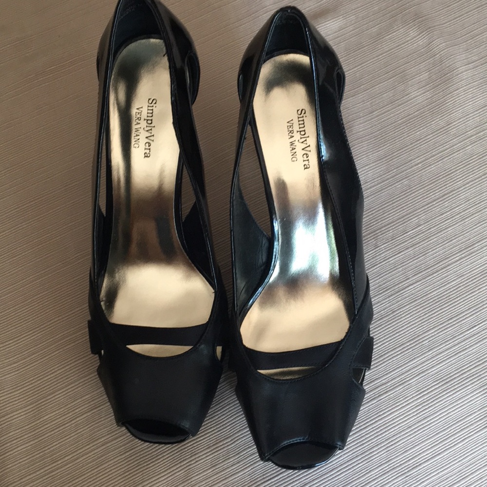 Peep toe Vera Wang heels